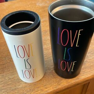 2 Rae Dunn tumblers